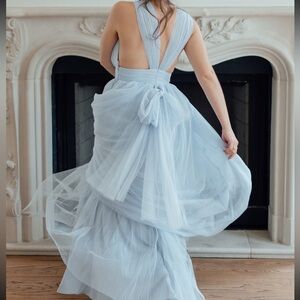Elegant Light Blue Evening Gown